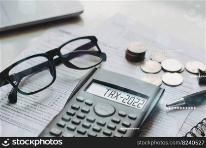 personal income tax return form with calculator to calculate income