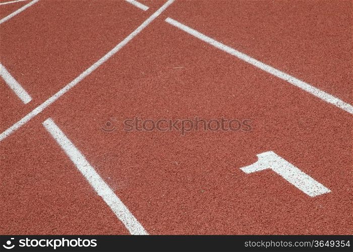 perspective of number one in race track