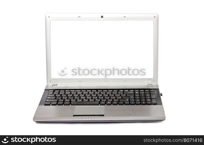 Perspective of the keyboard of a laptop in black . Computer Keyboard