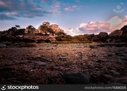 Perspective of the Pink Granite Coast