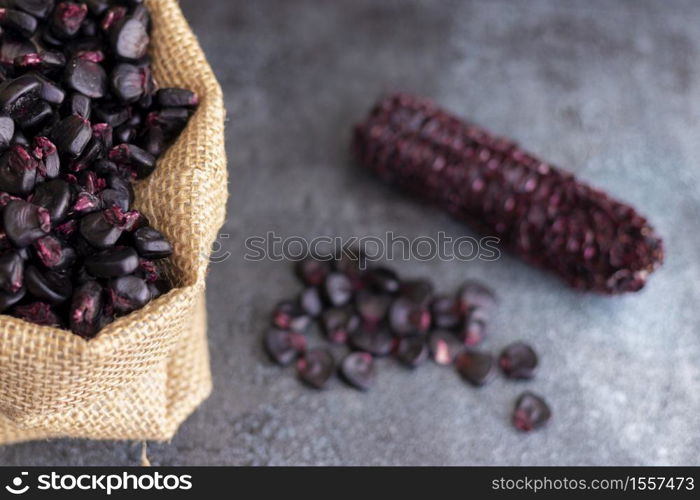 Peruvian Purple Corn, Which Is Mainly Used To Prepare Juice Or A Jelly-Like Dessert