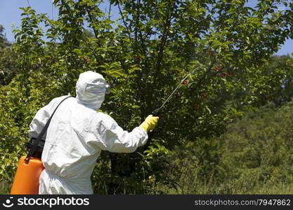 Pesticide spraying