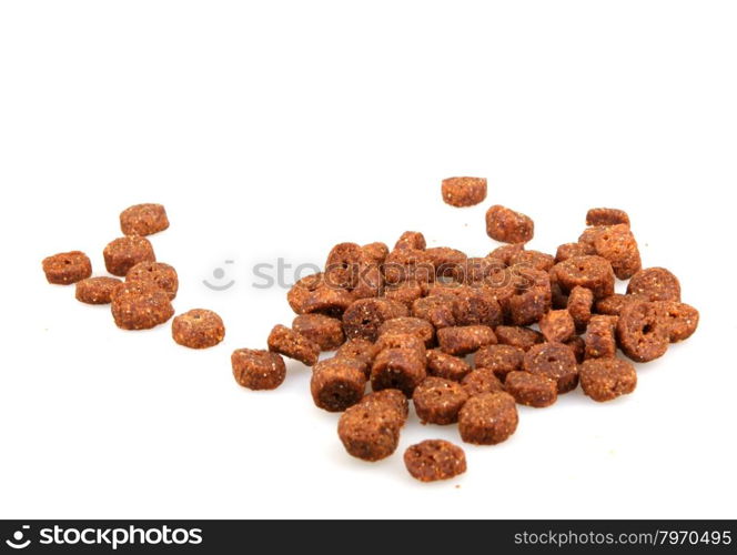 pet food isolated on white