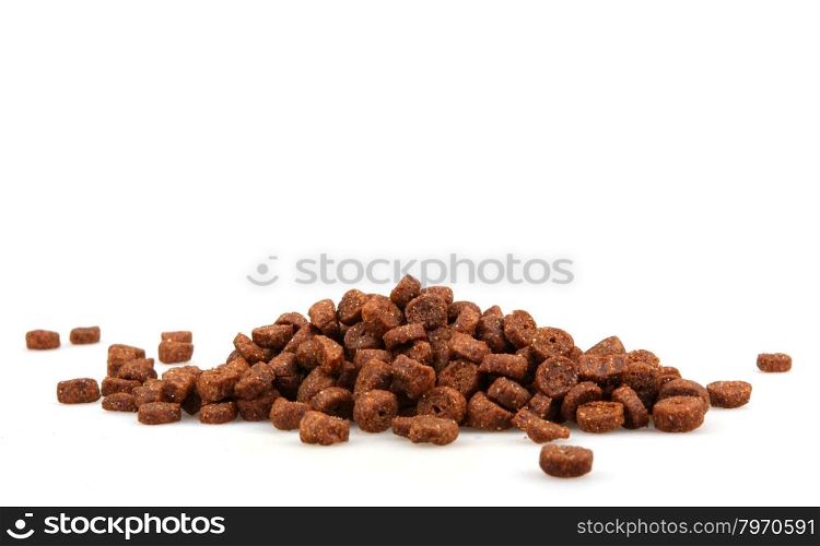 pet food isolated on white