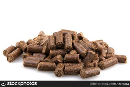 Pet food isolated on white background