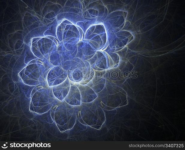 Petals flower fractal. Computer generated this image