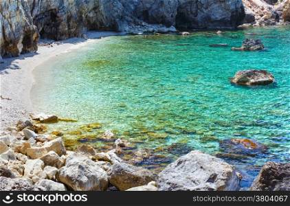Petani Beach summer view (Kefalonia, Greece)