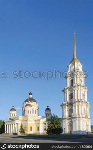 Peter and Paul Cathedral with belfry in Rybinsk, Yaroslavl region, Russia