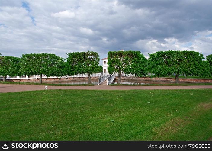 Peterhof Palace. Lower Park gardens. Saint-Petersburg, Russia- JUNE 3, 2015