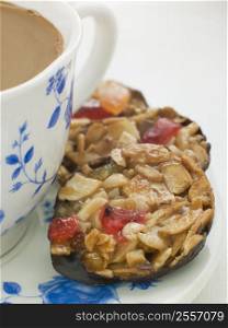 Petit Florentines with a Cup of Tea