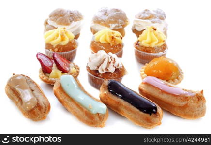 petit fours in front of white background