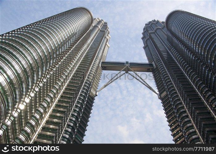 Petronas Towers Kuala Lumpur, skyscraper, Malaysia  photographed in October 2017