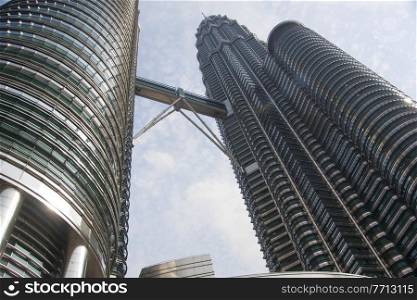 Petronas Towers Kuala Lumpur, skyscraper, Malaysia;photographed in October 2017