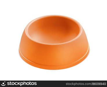 pets bowl isolated on white background