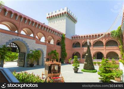 PHAN THIET, BINH THUAN, VIETNAM, May 7th, 2018: RD Wine Castle is a popular place of interest for tourists at Sea Links City, a large resort complex in Mui Ne