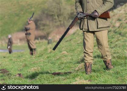 Pheasant shooting scene
