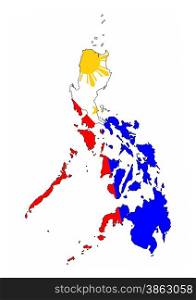 philippines country flag map shape national symbol