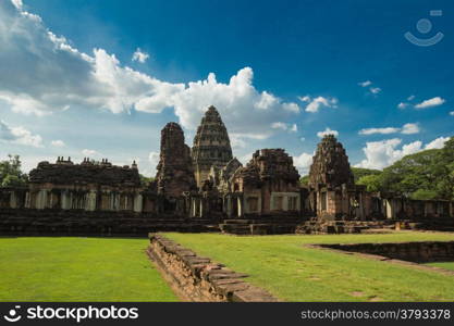 Phimai Sanctuary, Nakhon Ratchasima, Thailand,Phimai Hin Phimai was a Mahayana Buddhist sanctuary. The inscriptions inside the main sanctuary also signify the Buddhist origin of Phimai, praising Lord Buddha and mentioning the Khmer King Suriyavaraman I as a Mahayana Buddhist. It is worth to note that most other Khmer Temples in Northeastern Thailand and present day Cambodia are dedicated to Hindu Gods.