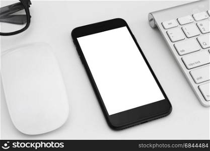 phone matte black color showing white screen