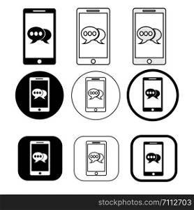 Phone mobile icon sign symbol