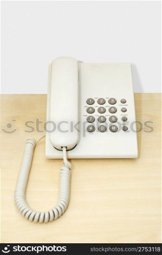 Phone. Stationary phone with a push-button set of number