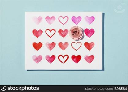 Photo Beautiful love assortment isolated on blue. Resolution and high quality beautiful photo. Photo Beautiful love assortment isolated on blue. High quality beautiful photo concept