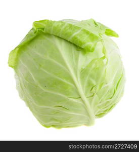 Photo cabbage-head on a white background