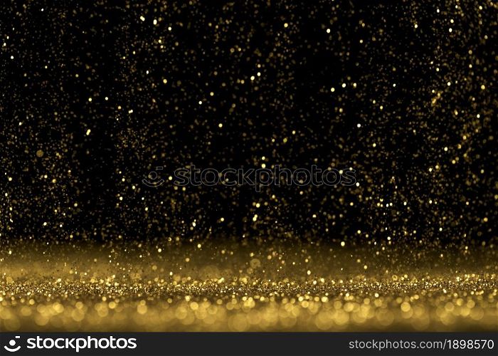 Photo Close up of golden glitter. Resolution and high quality beautiful photo. Photo Close up of golden glitter. High quality beautiful photo concept