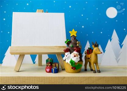 Photo frame and Children toys for christmas decoration.