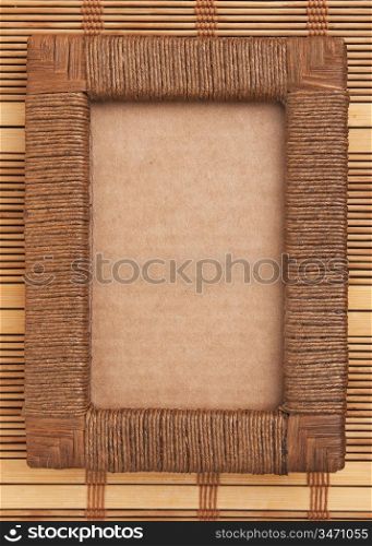 photo frame on the background mat