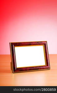 Photo frames on the table