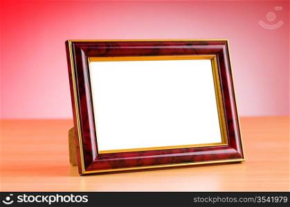 Photo frames on the table