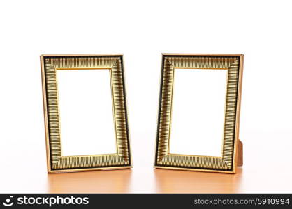 Photo frames on the table