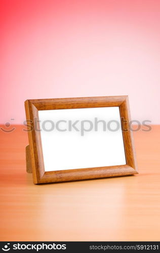 Photo frames on the table