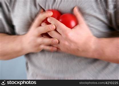 photo icon on heart attack. prevention in medicine