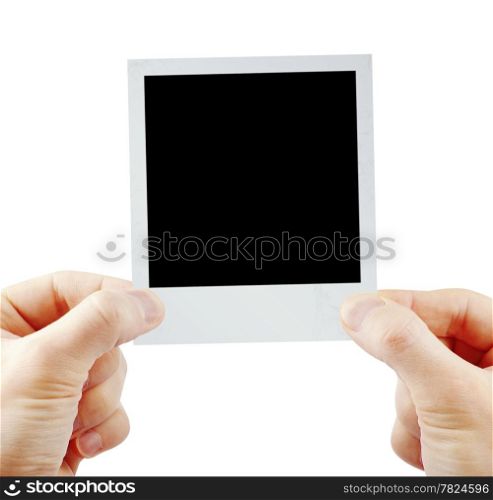 Photo (instant) isolated on white background