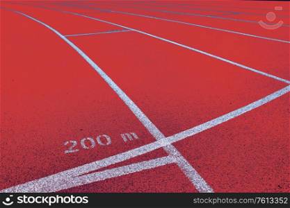 Photo of 200 meter red running tracks