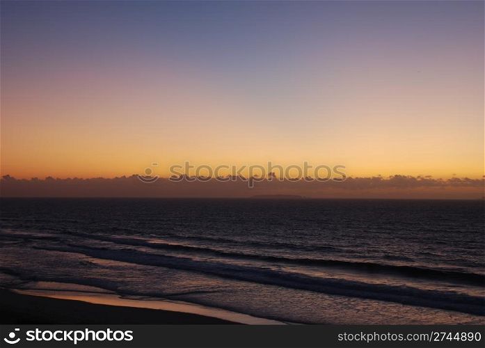 photo of a gorgeous sunset on the Portuguese coast