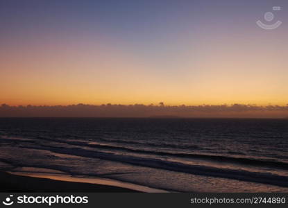 photo of a gorgeous sunset on the Portuguese coast