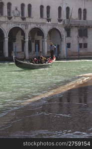 Photo of a typical gondola in Venice