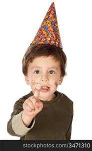 photo of an adorable kid celebrating his birthday