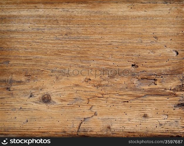 Photo of an old wood plank taken from a rotting barn.