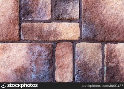 Photo of background dark pink brick texture