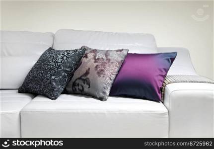 Photo of beautiful colorful pillows