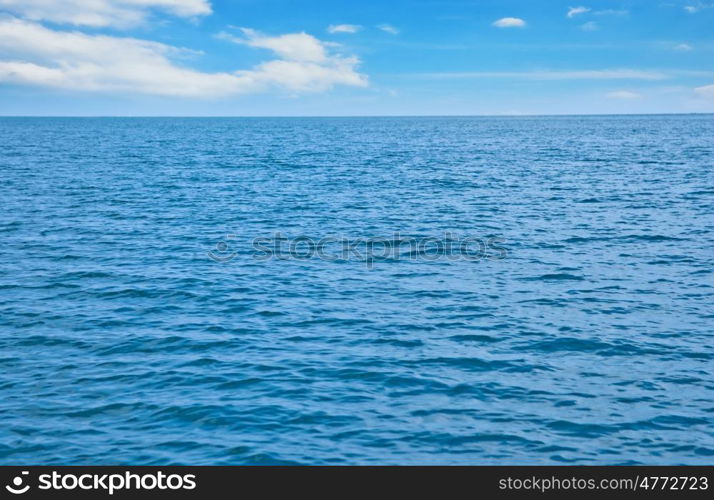 photo of beautiful deep calm blue sea water