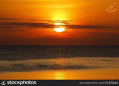 photo of beautiful sunrise over the sea