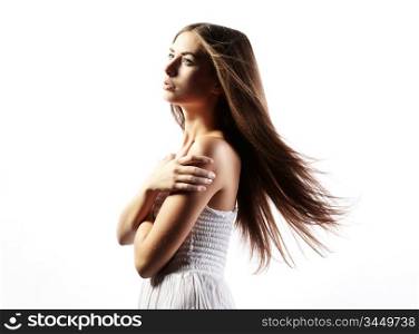Photo of beautiful woman with magnificent hair