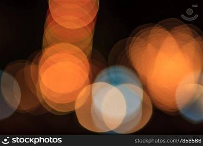 Photo of bokeh lights, defocused christmas lights background