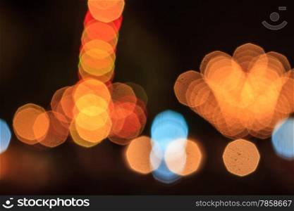 Photo of bokeh lights, defocused christmas lights background
