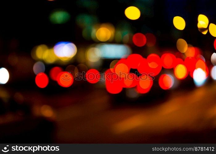 Photo of bokeh street trafic lights as background